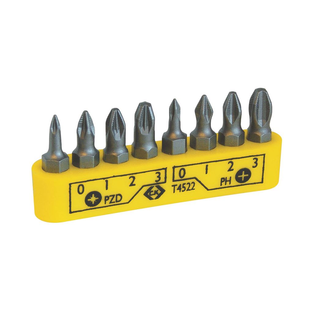 CK Tools Bit Clip PH/PZD Set Of 8 T4522