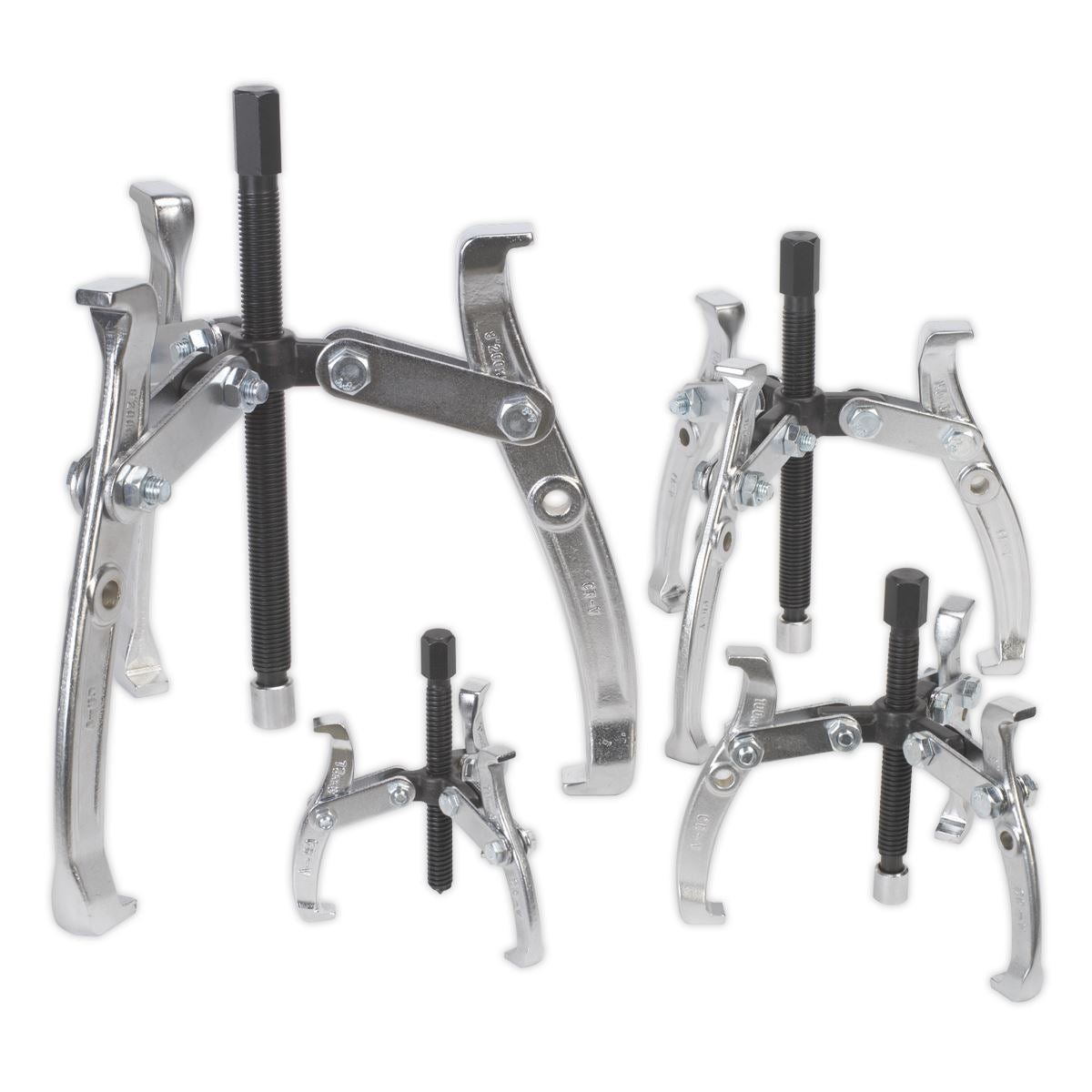 Sealey Gear Puller Set 4pc Triple Leg AK79