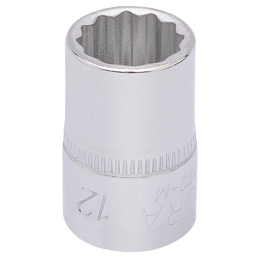 Elora 1x 12mm 3/8" Square Drive Bi-Hexagon Socket Professional Tool 25888