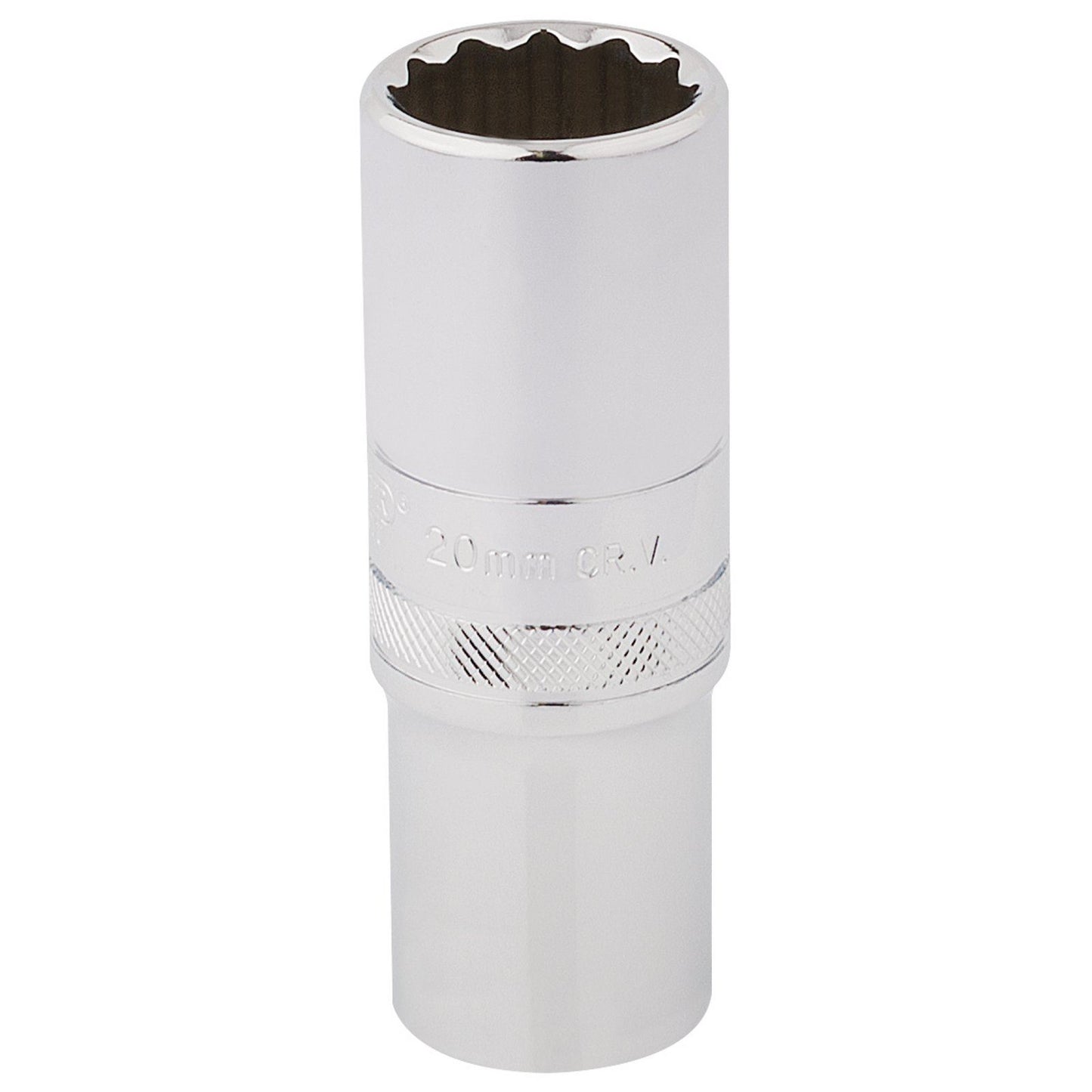 Draper Expert Quality 1/2" Square Drive Hi-Torq 12 Point Deep Socket - 20mm - 33787