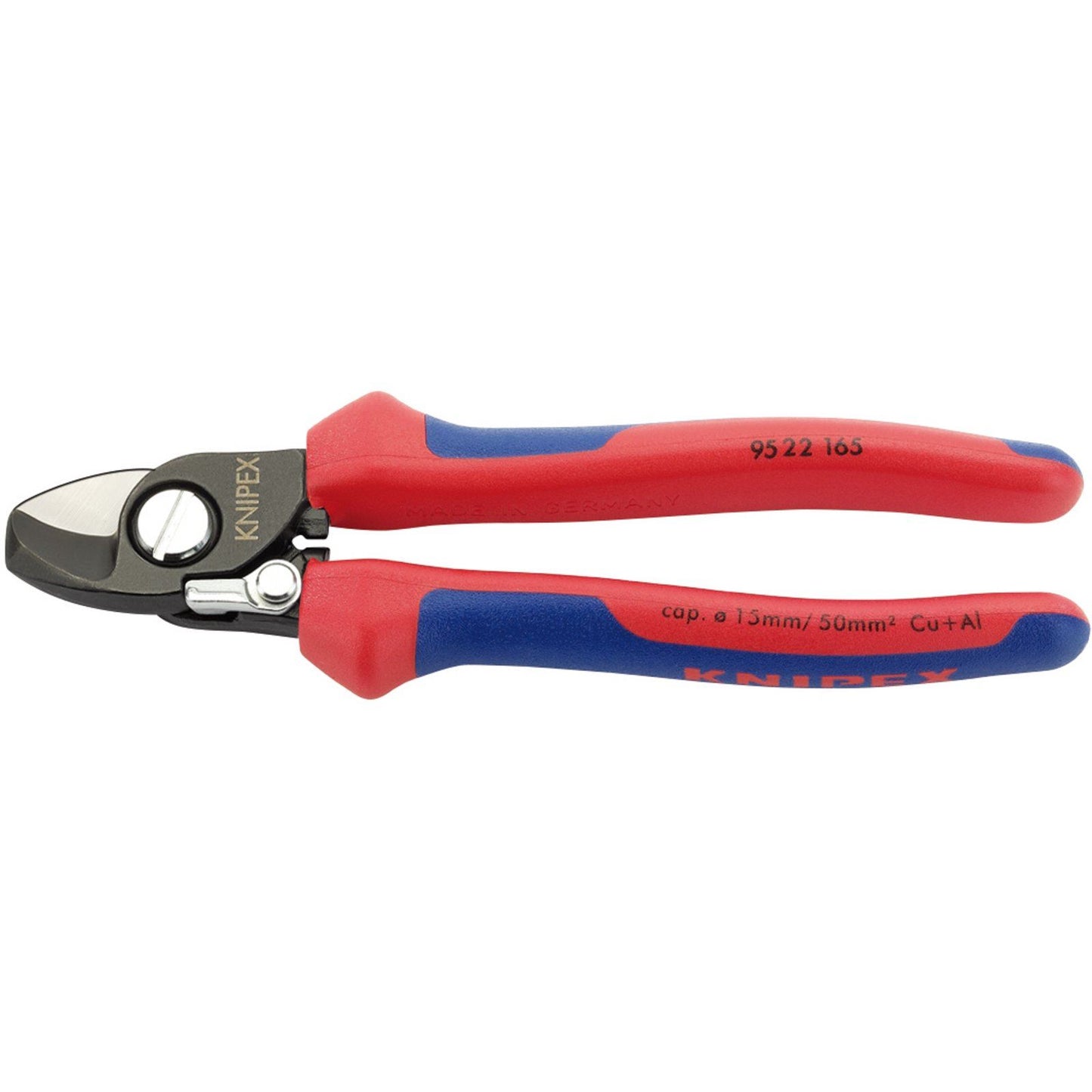 Knipex 09448 165mm Copper or Aluminium Only Cable Shear Sprung Heavy Duty Handle