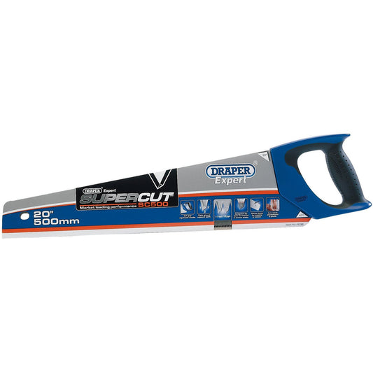 Draper 49288 SC500 Expert Supercut 500mm/20" Soft Grip Hardpoint Handsaw - 11tpi