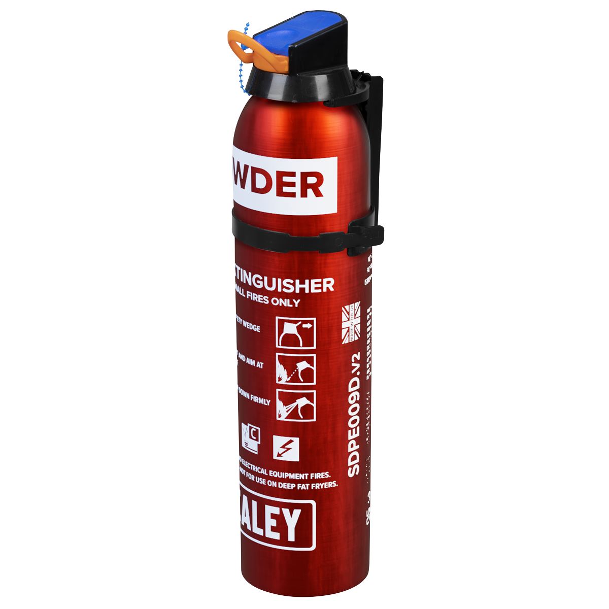 Sealey Fire Extinguisher 0.95kg Dry Powder - Disposable SDPE009D