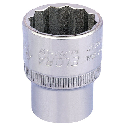 Draper 24856 (770-LW) 1/2" 1/2" Square Drive Elora Whitworth Bi-hexagon Socket