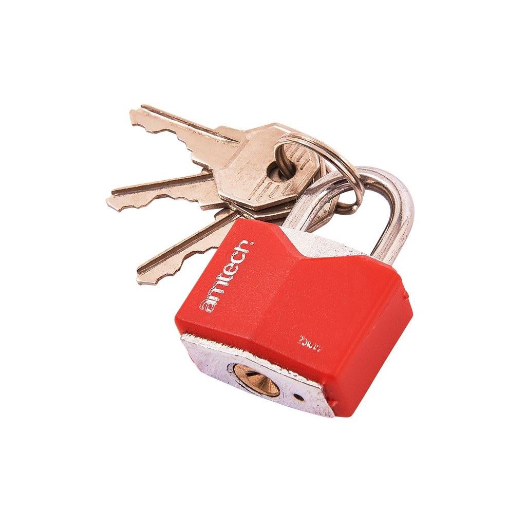 Strong Durable Rhombic 25mm Iron Padlock & 3 Keys Anti Saw Anti Pick Diy Lock - T0702