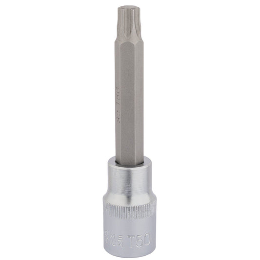 Draper T50 x 100mm 1/2" Square Drive Draper TX-STAR Socket Bit -No. 16318