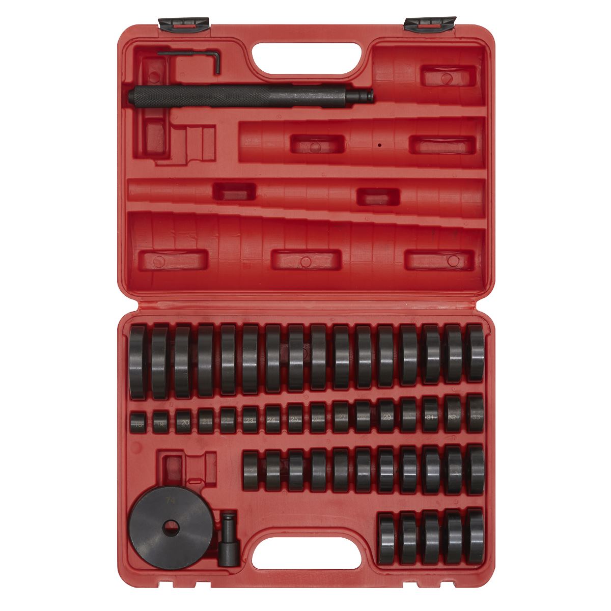 Sealey Bearing Race & Seal Driver Set 52pc VS7032