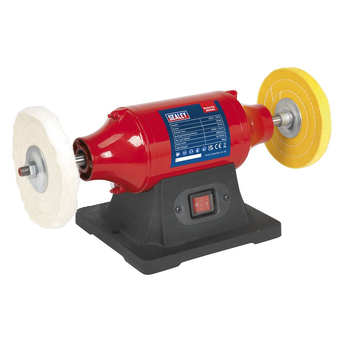 Sealey Bench Mounting Buffer/Polisher 150mm 370W/230V BB1502