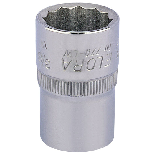 3/8" 1/2" Square Drive Elora Whitworth Bi-Hexagon Socket Draper 24830