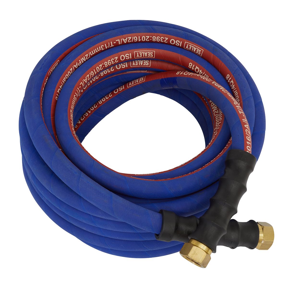 Sealey Air Hose 10m x 13mm with 1/2"BSP Unions Extra-Heavy-Duty AH10R/12