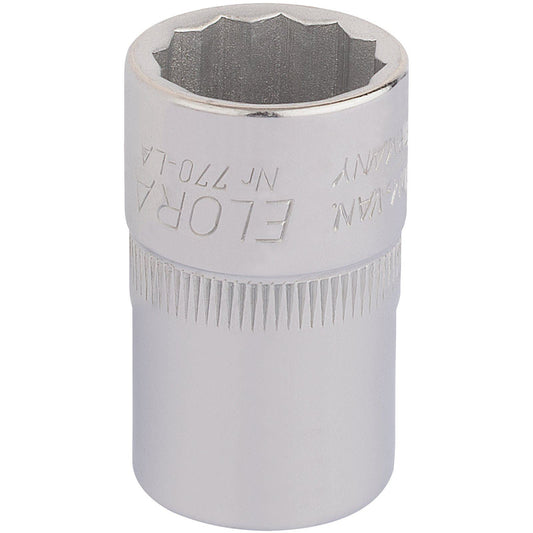 Elora 24400 11/16" 1/2" Square Drive Bi-Hexagon Socket