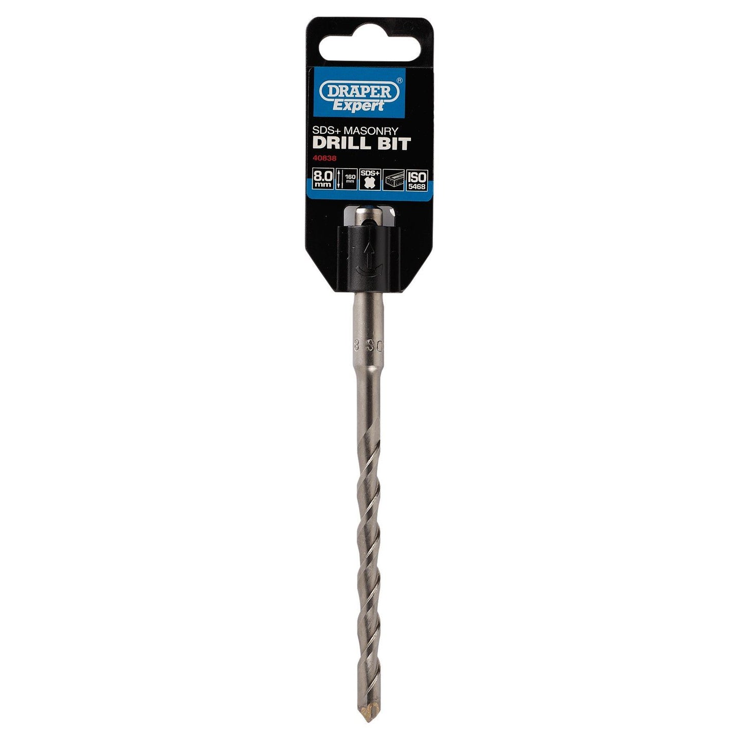 Draper SDS+ Masonry Drill Bit, 8.0 x 160mm DSDS/PB - 40838