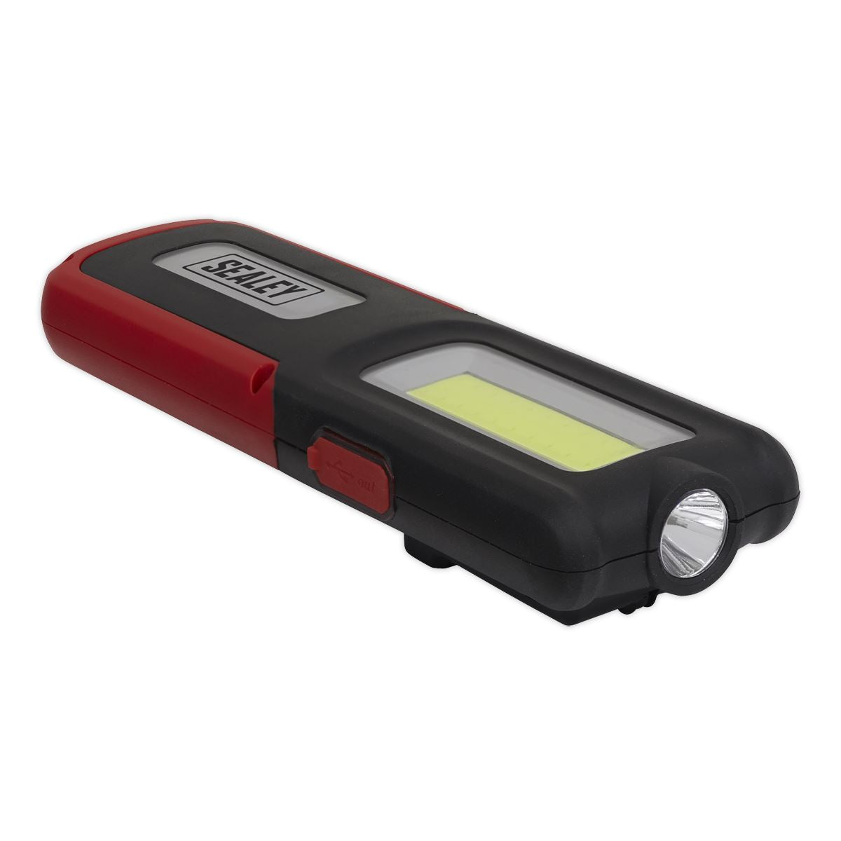 Sealey R/Charge Inspection Light 5W COB & 3W LED & Power Bank - Red LED318R