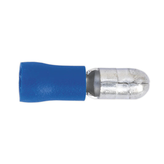 Sealey Bullet Terminal 5mm Male Blue Pack of 100 BT11