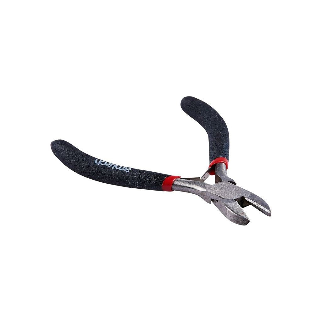 Amtech Mini Side Cutter Pliers Precision Nonslip Matt Grip Spring Release Steel - B3180