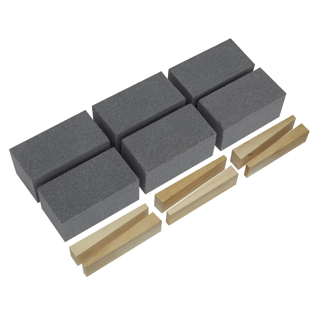 Sealey Floor Grinding Block 50 x 50 x 100mm 60Grit Pack of 6 FGB60