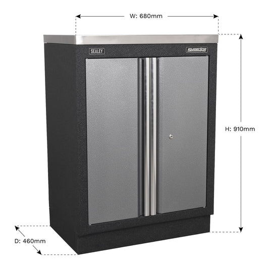 Sealey Modular 2 Door Floor Cabinet 680mm APMS52
