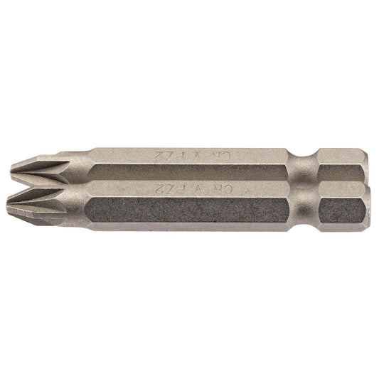 1x Pair Of Draper No. 2 1/4" Hex PZ Type Insert Bit - 50mm Long - 64228