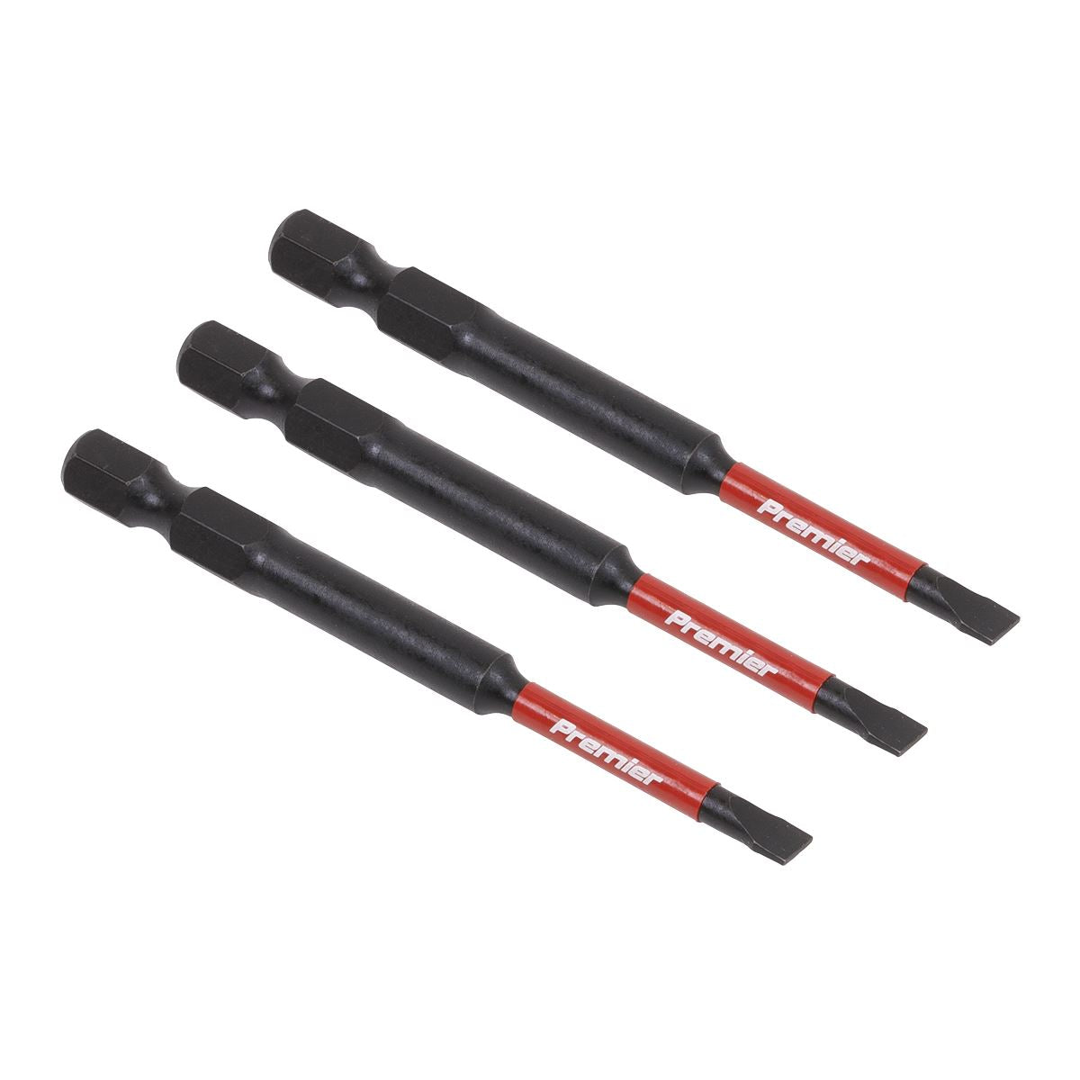 Premier Slotted 4.5mm Impact Power Tool Bits 75mm - 3pc AK8251