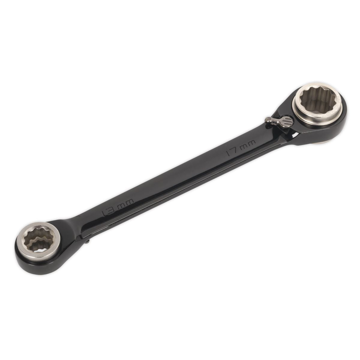 Sealey Ratchet Ring Spanner 4-in-1 Reversible Metric AK7979