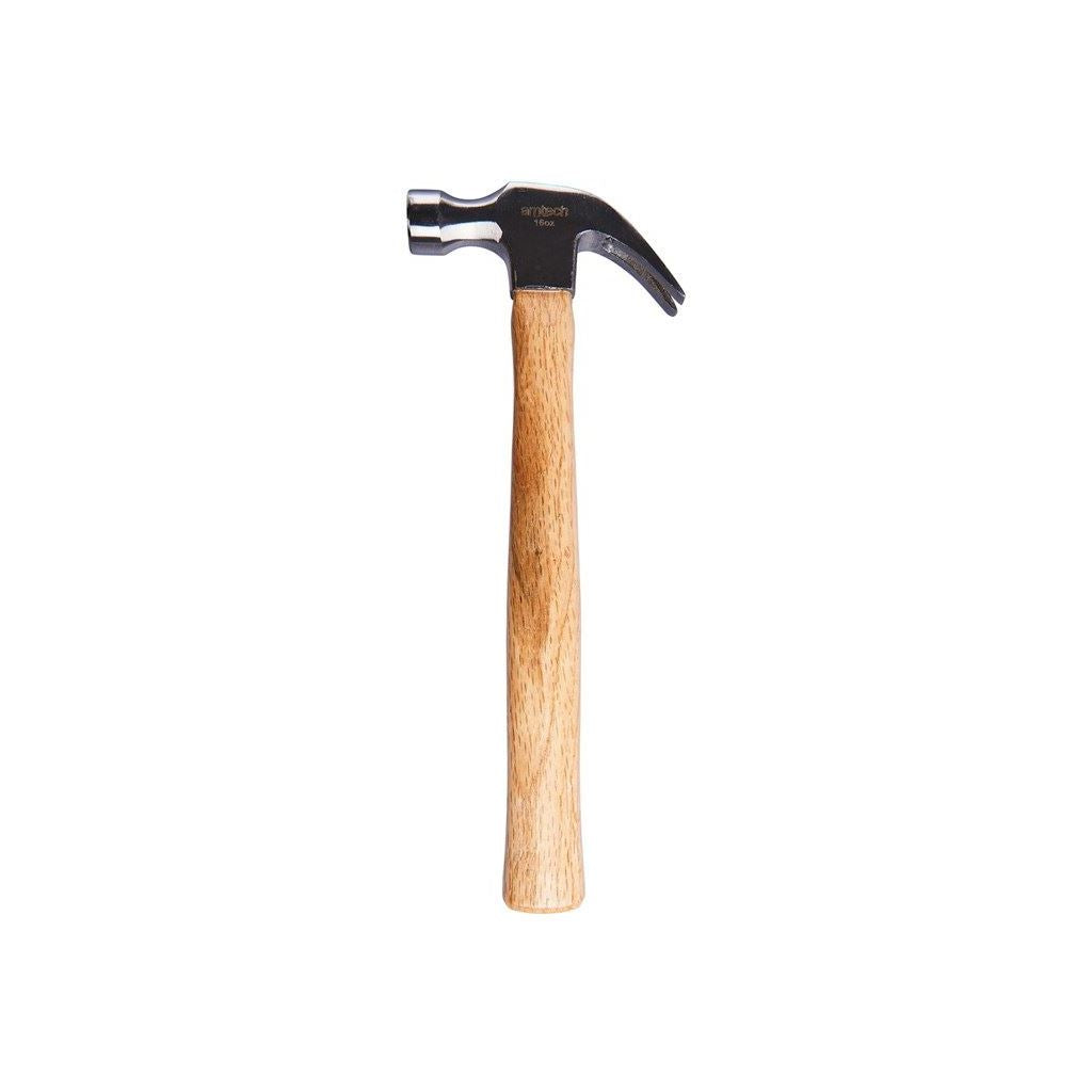 Amtech 16oz Claw Hammer - Wooden Shaft - A0400