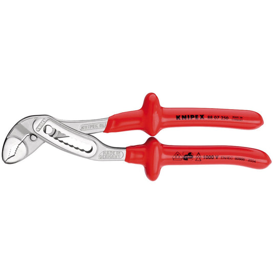 Knipex Knipex 88 07 250 250mm Fully Insulated Alligator Waterpump Pliers - 21923