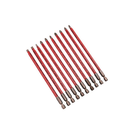 Amtech 10 x 150mm No 2 Pozi Non Slip Drive Bits Power Tool Drilling Diy Philips - L2380