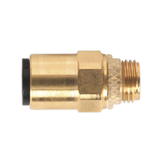 Sealey Brass SuperThread Str Adaptor 6mmx1/8"BSP Pk of 2 (RM010611) JGBC618