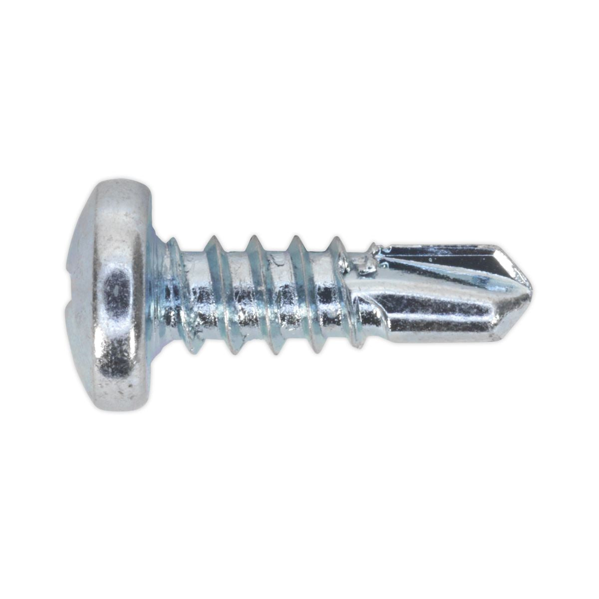 Sealey Self Drill Screw 4.2x13mm Pan Head Phillips Zinc Pk of 100 SDPH4213