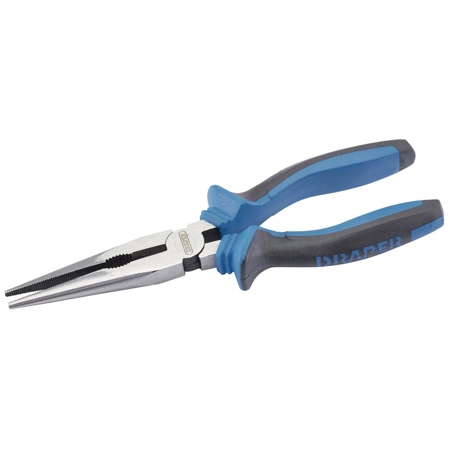Draper 1x 200mm Soft Grip Long Nose Pliers Garage Professional Standard Tool - 44143