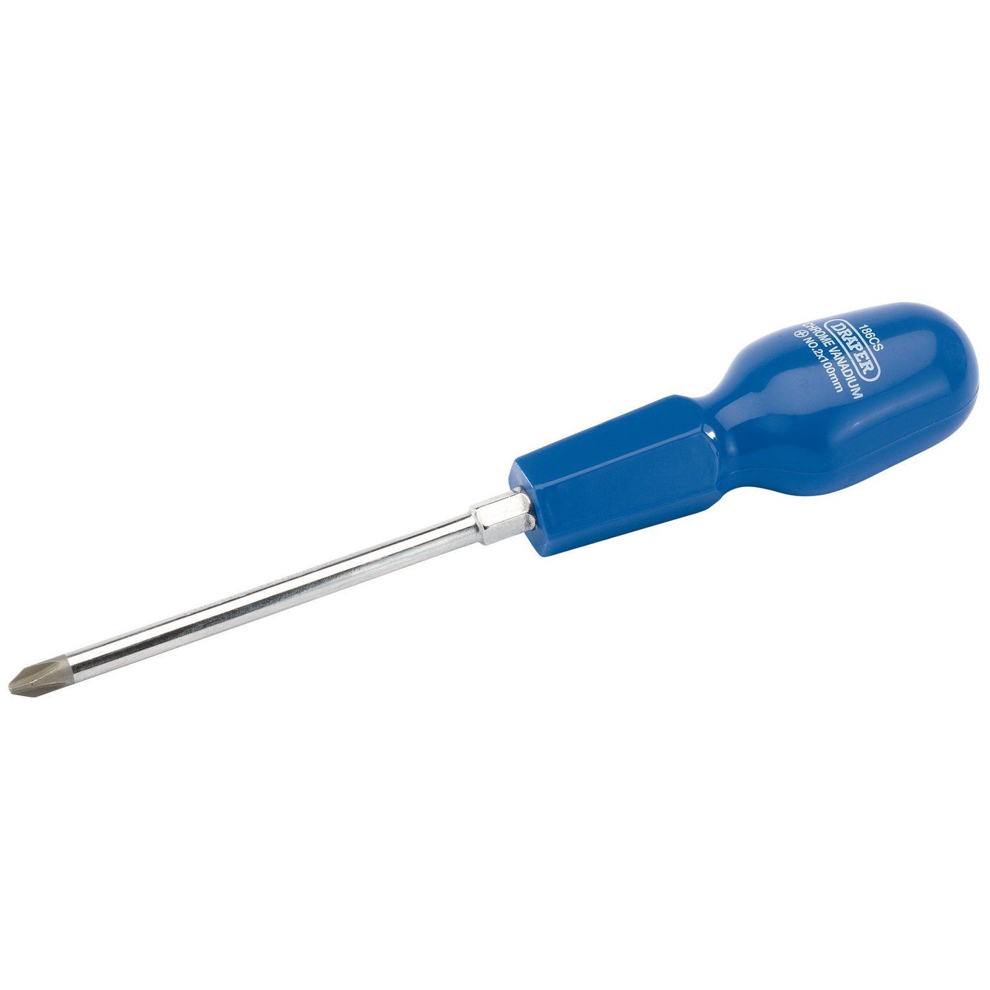 No 2 X 100mm Cross Slot Cabinet Pattern Screwdriver (Sold Loose) Draper 19505