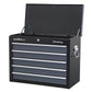 Sealey Topchest 5 Drawer with Ball Bearing Slides - Black/Grey AP3505TB