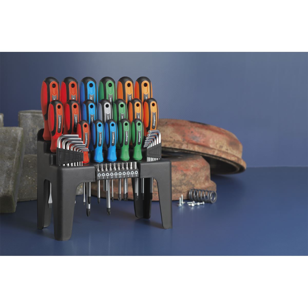 Sealey Screwdriver, Hex Key & Bit Set 44pc S01090