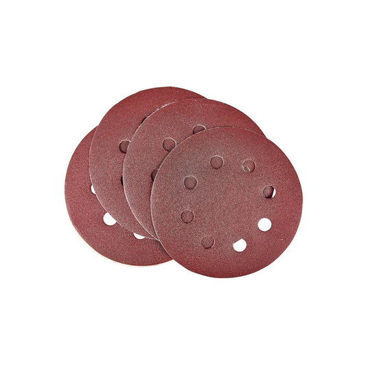 Amtech 10x 115mm Circular Sanding Disk Set Round Hook & Loop P240 Grit - V4075