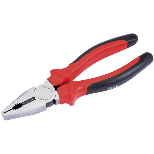 Draper Redline 68279 200mm Heavy Duty Combination Plier with Soft Grip Handle