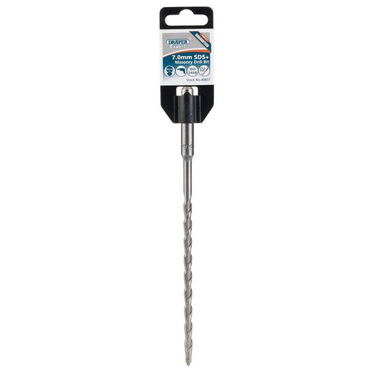 Draper SDS+ Masonry Drill Bit, 7.0 x 210mm DSDS/PB - 40837