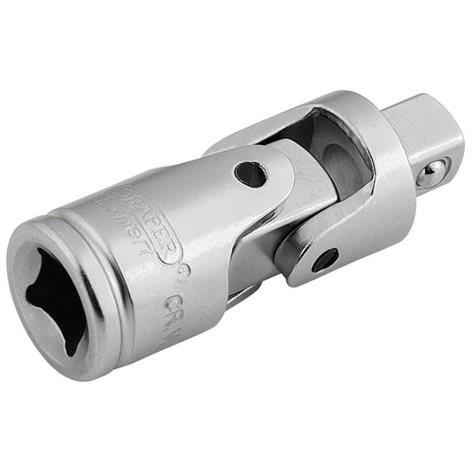 Draper Expert Quality 1/4" Square Drive Satin Chrome Universal Joint - 16792