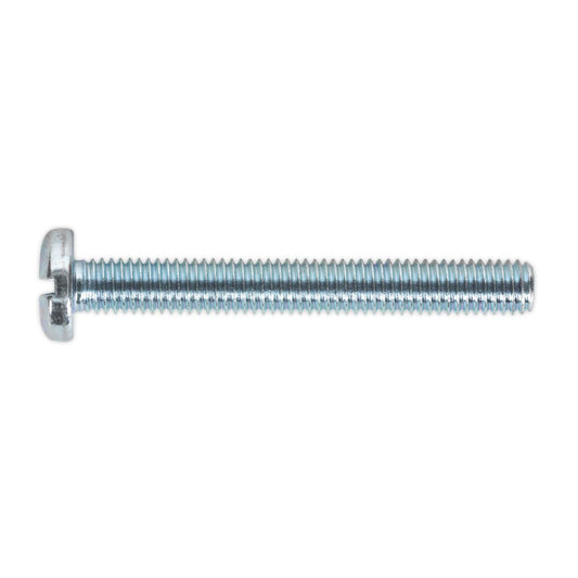 Sealey Machine Screw M5 x 50mm Pan Head Slot Zinc Pack of 50 MSS550