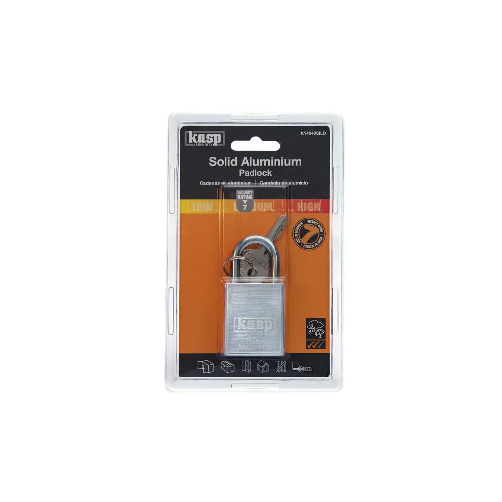 Kasp Aluminium Padlock 38mm Pink K14040SILD