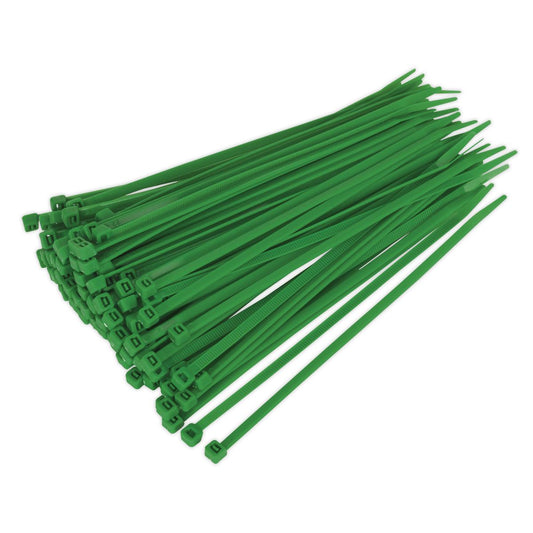 Sealey Cable Tie 200 x 4.4mm Green Pack of 100 CT20048P100G