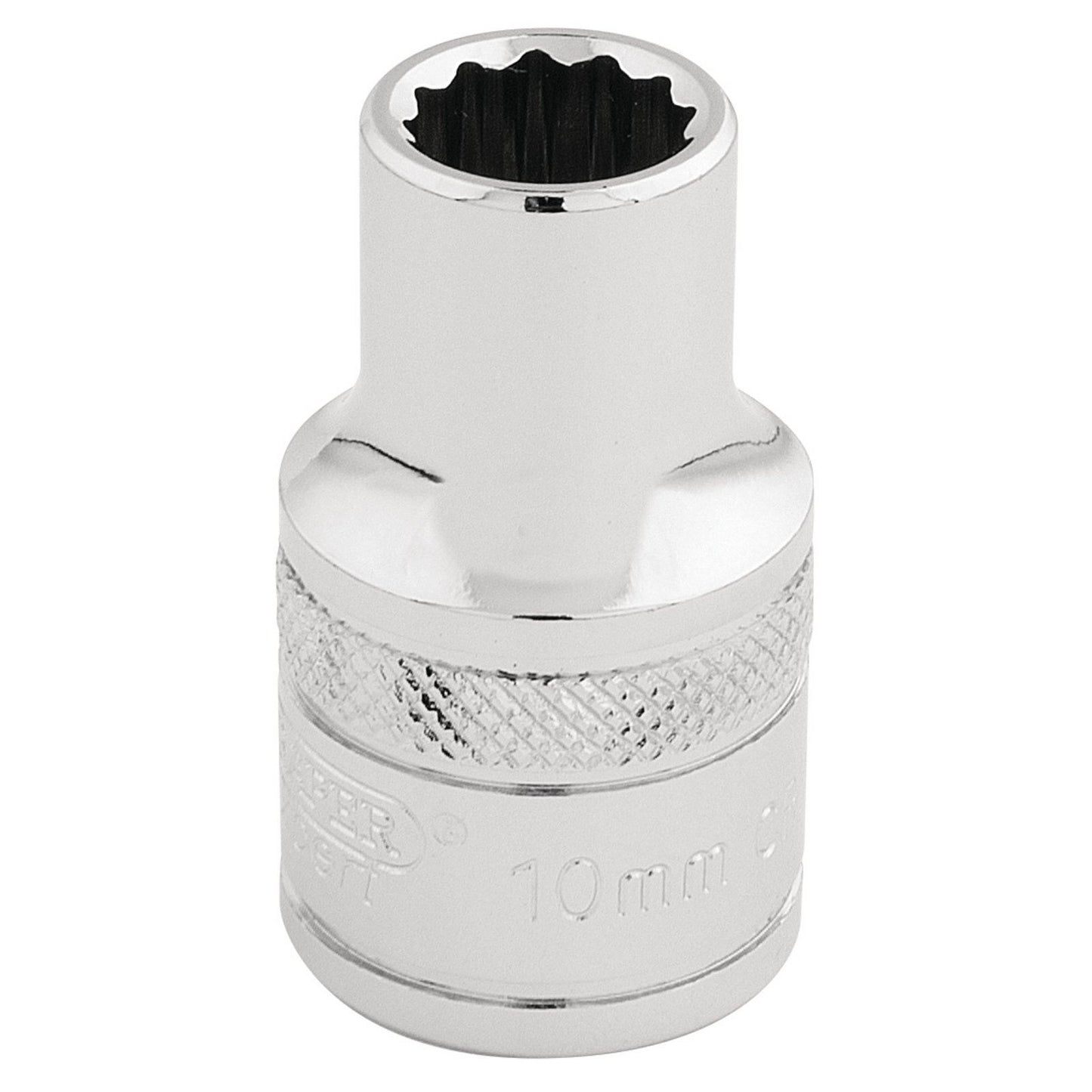 Draper Expert Quality 1/2" Square Drive Hi-Torq 12 Point Socket - 10mm - 33093