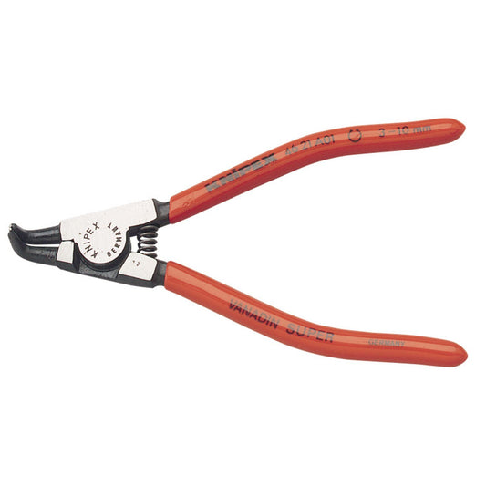 Draper 1x Knipex Expert 3mm - 10mm A01 Bent External Circlip Pliers Work Tool - 80917