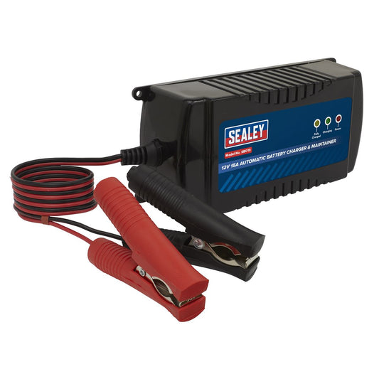 Sealey Battery Charger 12V 15A Fully Automatic SBC15