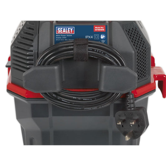 Sealey Garage Vacuum 1500W with Remote Control - Wall Mounting GV180WM