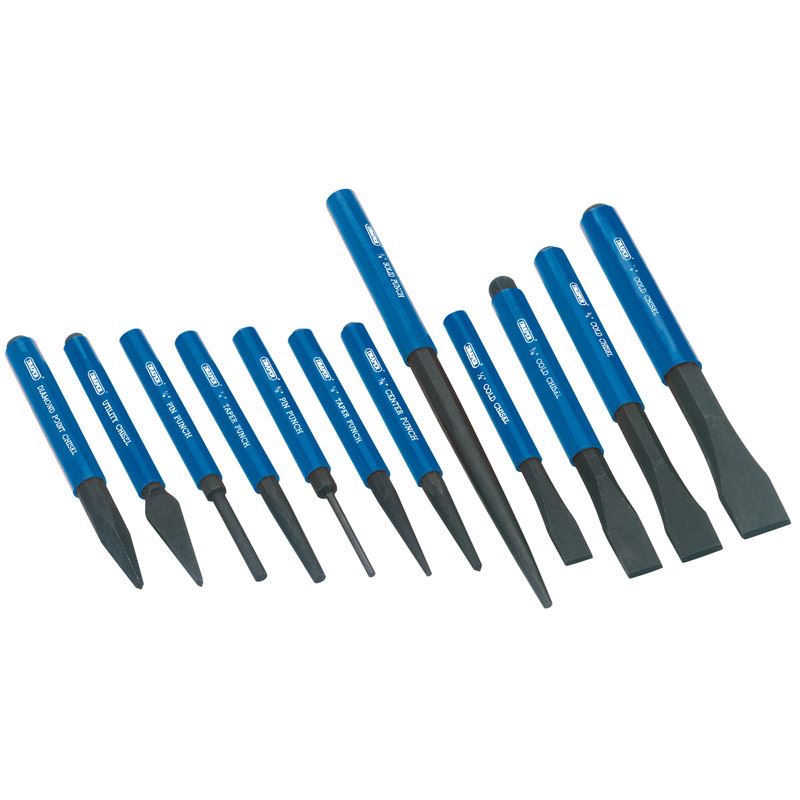 Draper Cold Chisel and Punch Set (12 Piece) CP12NP - 26557