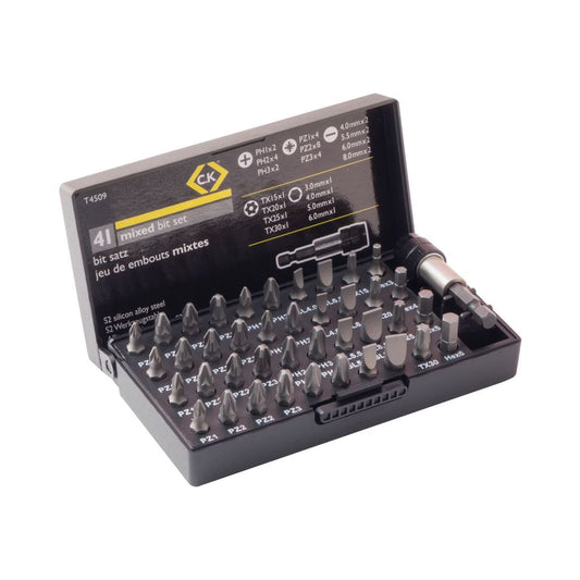 CK Tools Mixed Screwdriver Bit Set (25mm) 41 Piece Set T4509