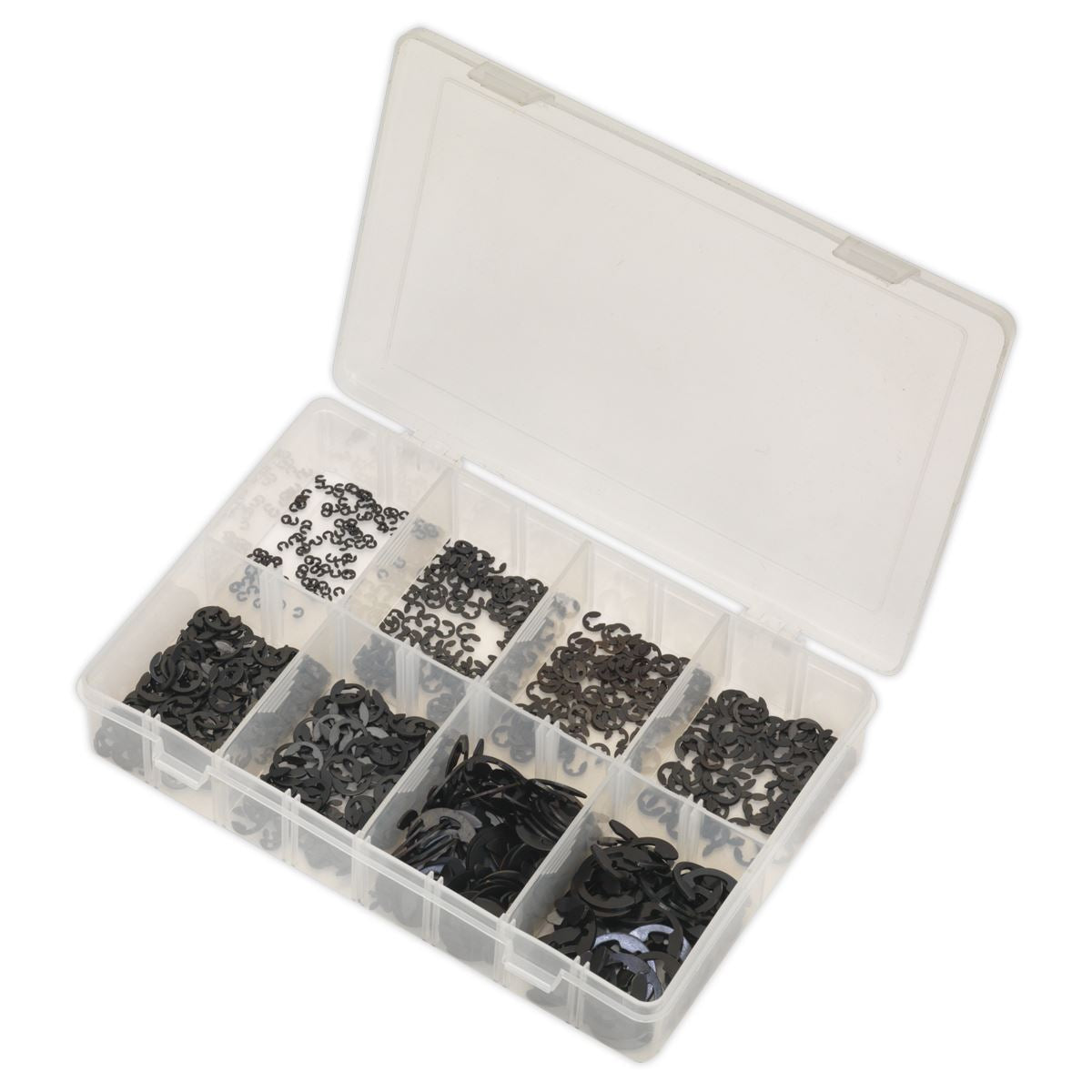 Sealey E-Clip Retainer Assortment 800pc Metric AB012ER