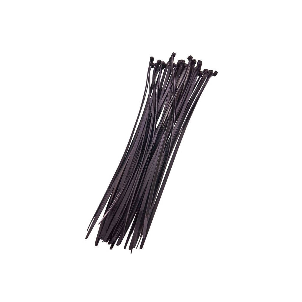 40x Black Nylon Cable Ties 4.8mm x 380mm Computer Wires Garage Workshop Office