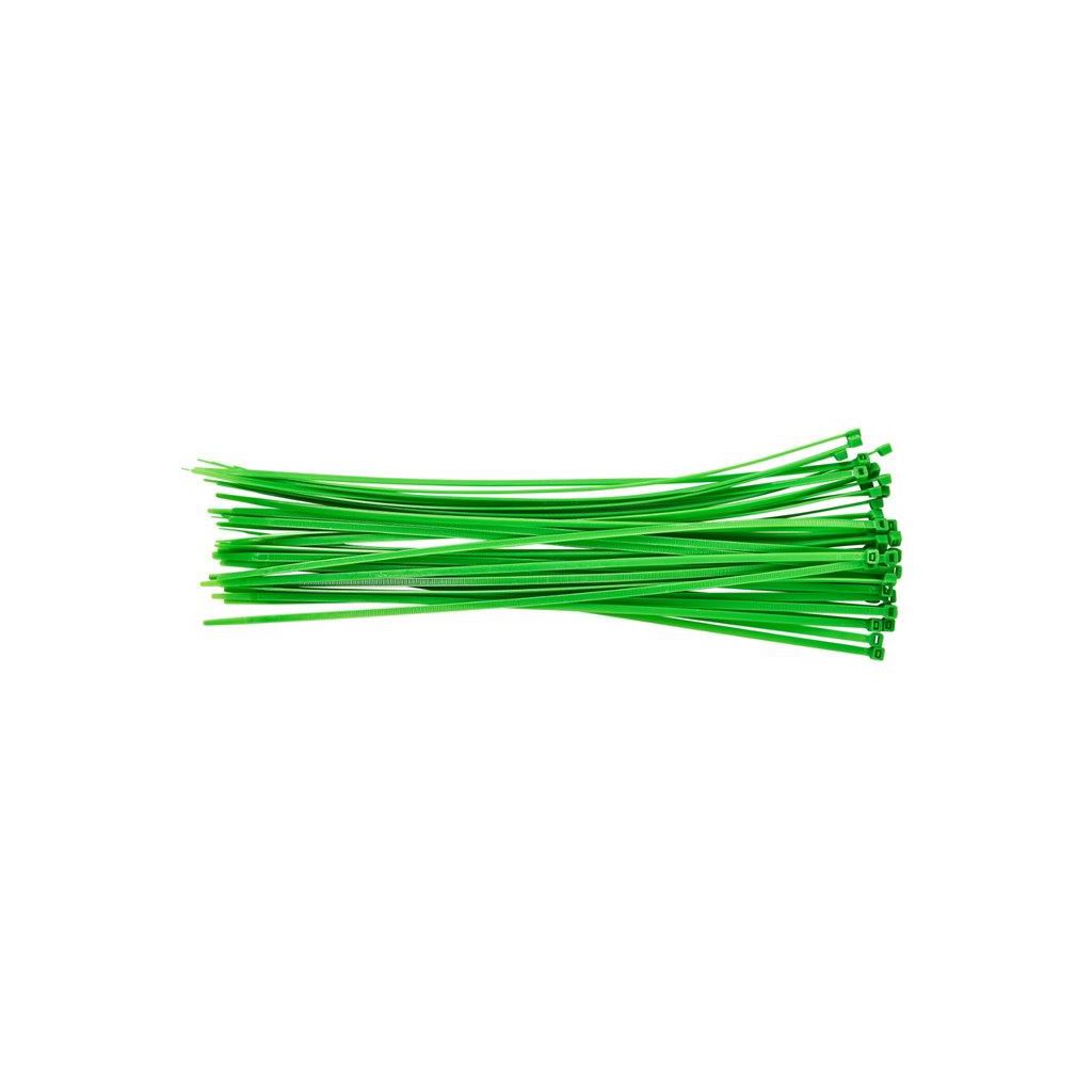 Amtech 40 Piece (4.8 x 380mm) Cable Tie Green Pack 15 48mm Ties Tool