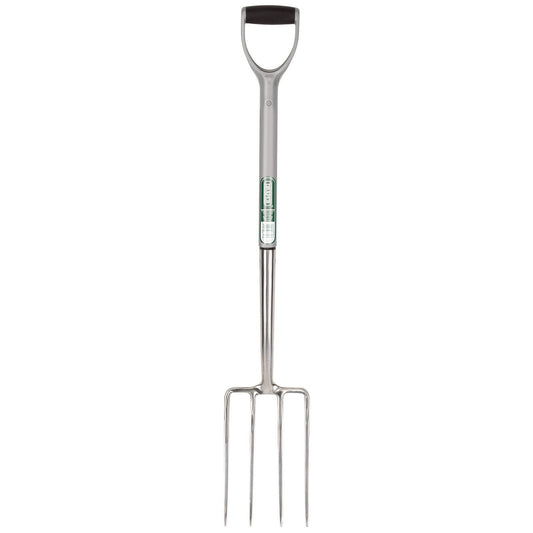 Draper Extra Long Stainless Steel Garden Fork with Soft Grip - 83753